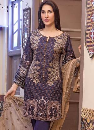 Sahil Designer Embroidered Lawn Collection 2018 Vol 2 – SH2-8A
