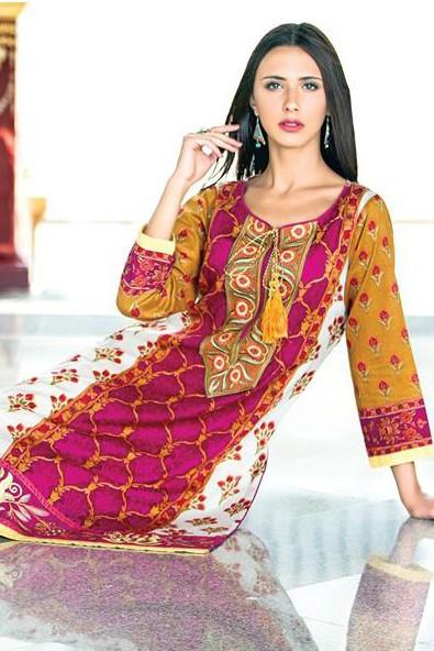 Zanisha Embroidered Kurti 2016 – 8A - YourLibaas
 - 1