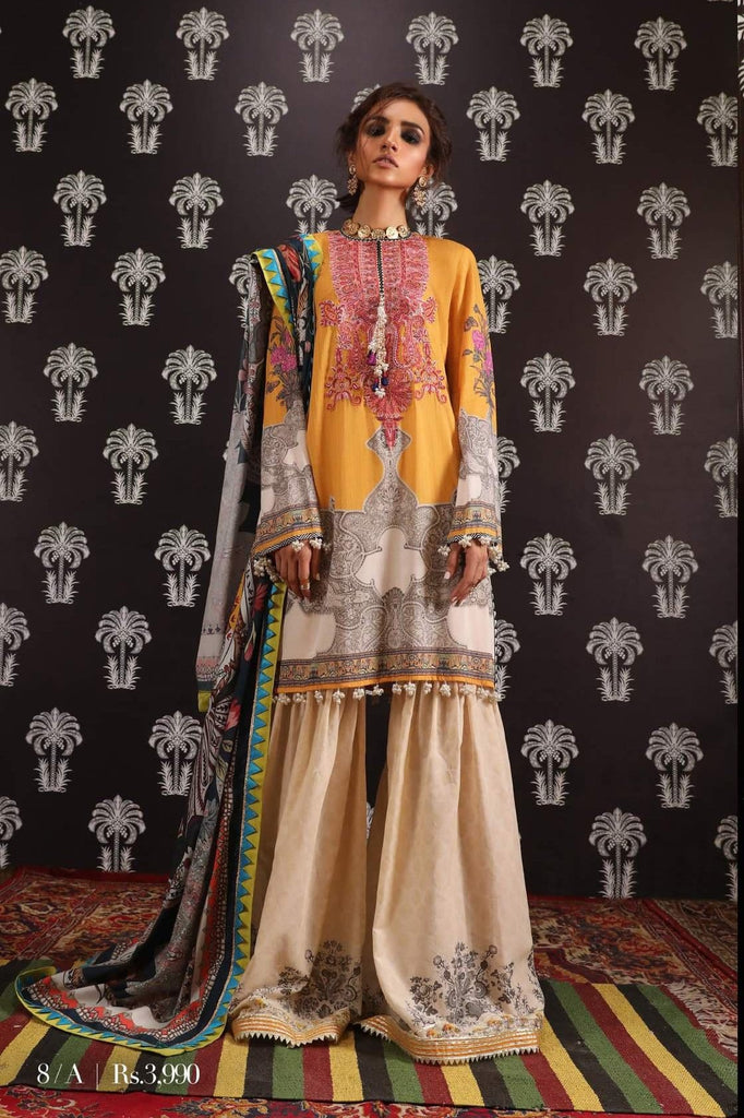 Sana Safinaz Mahay Lawn Collection 2019 – 8A