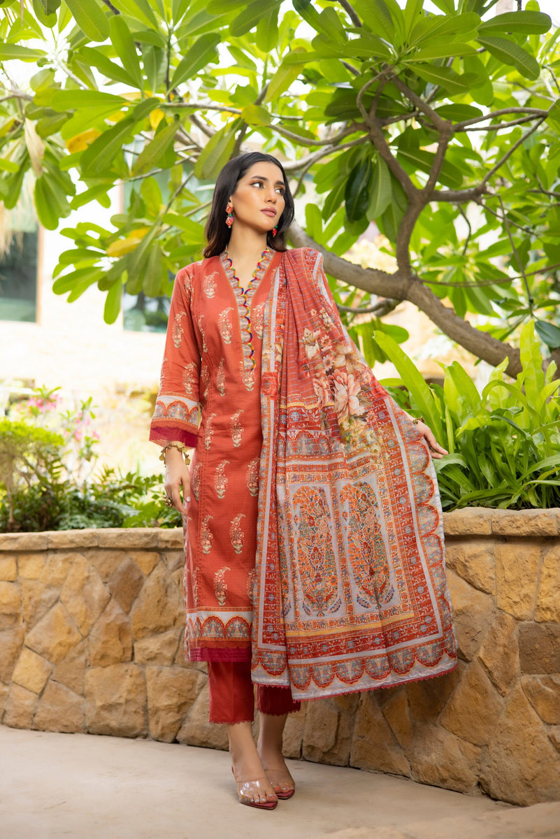 Salina Lawn Zari Collection Vol-9 – Z9-8 – YourLibaas UAE