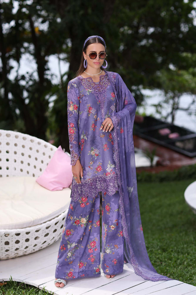 Noor by Saadia Asad Luxe Printkari Lawn 2024 – D4-B