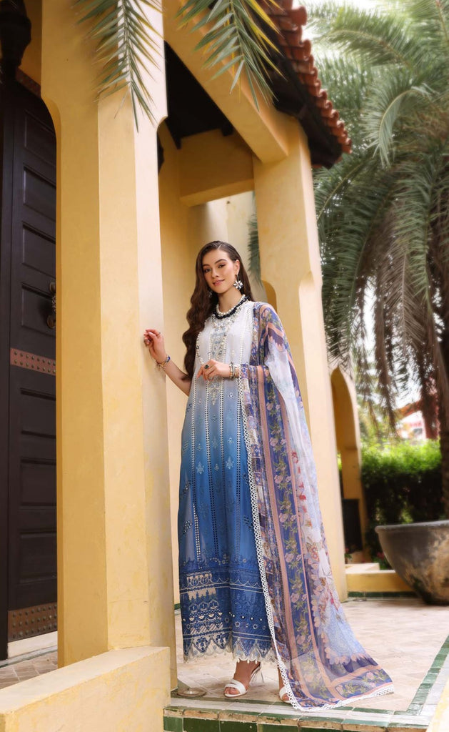 Noor by Saadia Asad Luxury Chikankari Lawn Collection 2023 – NLCL23-D7-B