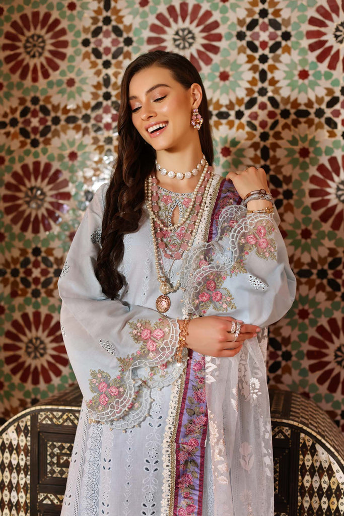 Noor by Saadia Asad Luxury Chikankari Lawn Collection 2023 – NLCL23-D5-B