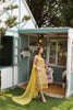 Noor by Saadia Asad Eid Luxe Printkari Lawn Collection – D5 Yellow