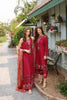Noor by Saadia Asad Eid Luxe Printkari Lawn Collection – D3 Red