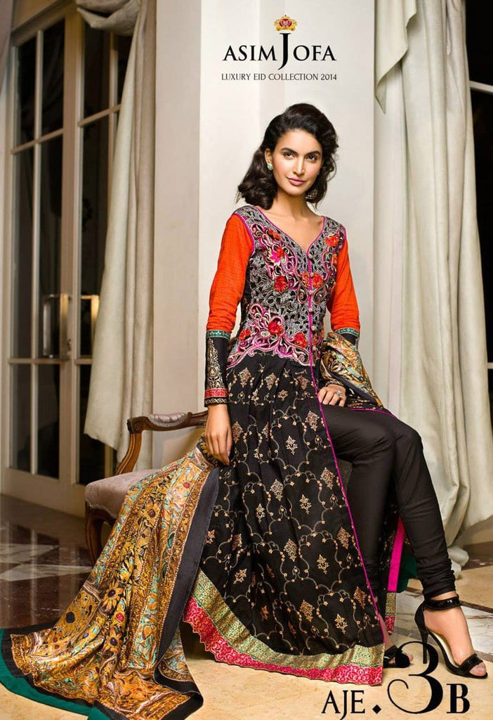 Asim Jofa Luxury Eid Collection '14 - 3B - YourLibaas
 - 1