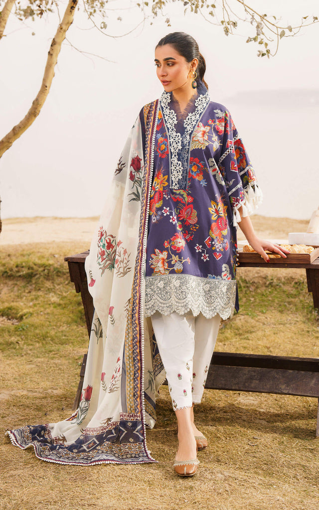 Asifa & Nabeel Meraki Lawn Collection – ALORA-U141M003 | Lawn