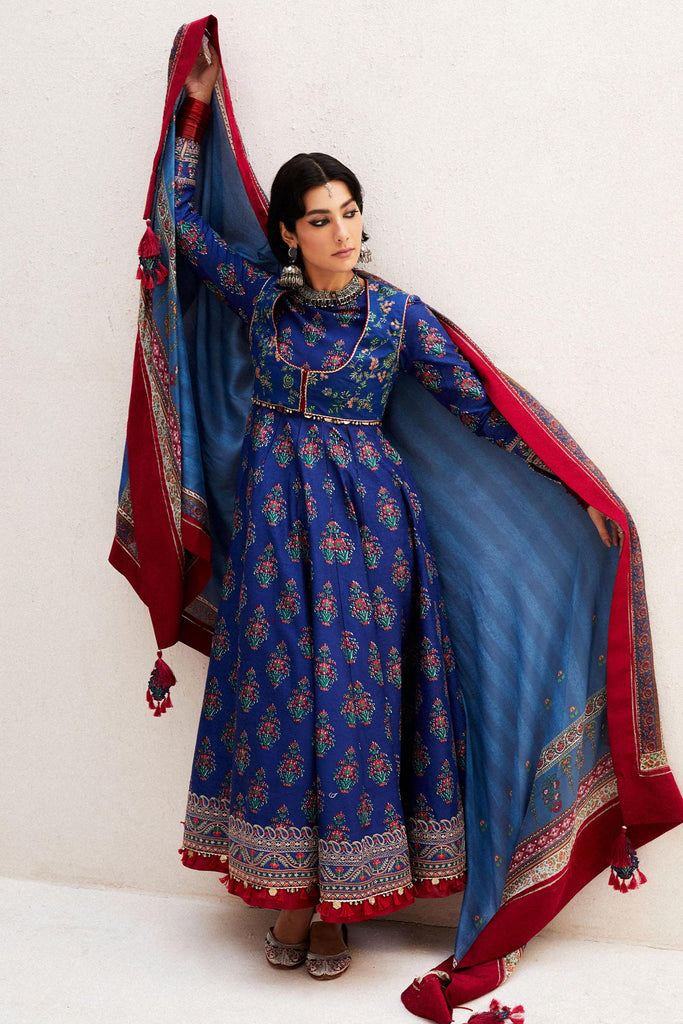Zara Shahjahan x Ayeza Khan Luxury Lawn Collection 2024 – ANARKALI-11A