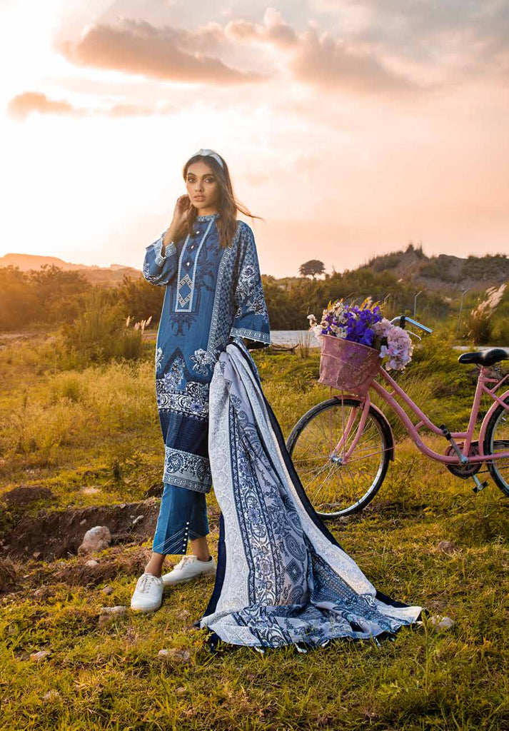 Gul Ahmed Winter Collection 2021 · 3 PC Khaddar Suit with Pashmina Shawl – AP-12077