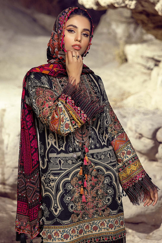 Adan's Libas Wadi-e-Soan Lawn Collection Queen Nile-02