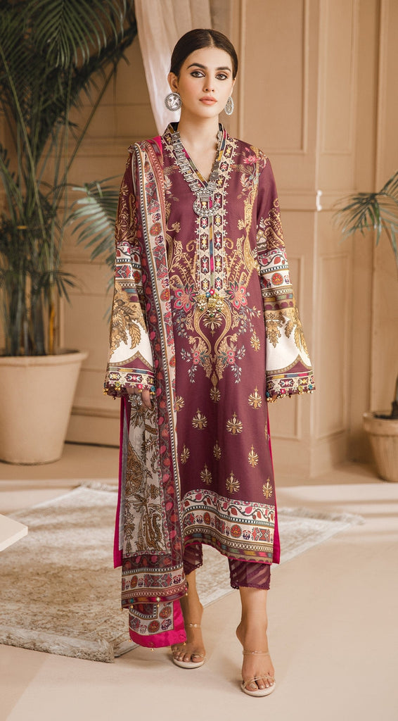 Anaya by Kiran Chaudhry · Noor Bano Cambric Collection 2021 – Amaya