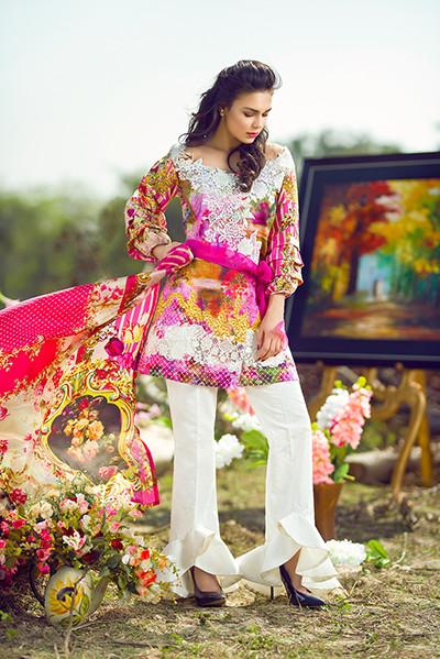 Asifa & Nabeel Lawn Collection 2017 – Out & Loud – 4S
