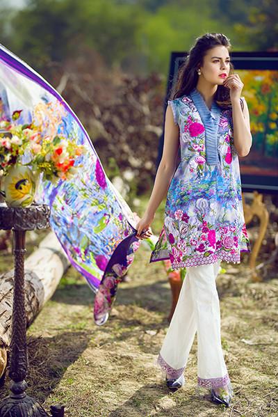 Asifa & Nabeel Lawn Collection 2017 – Lurking Winters – 39C