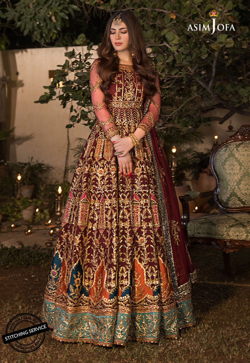 Asim Jofa Baad-E-Naubahar Luxury Wedding Formal Collection AJBN-11 YourLibaas UAE Asim Jofa Baad-E-Naubahar Luxury Wedding Formal Collection AJBN-11 YourLibaas UAE