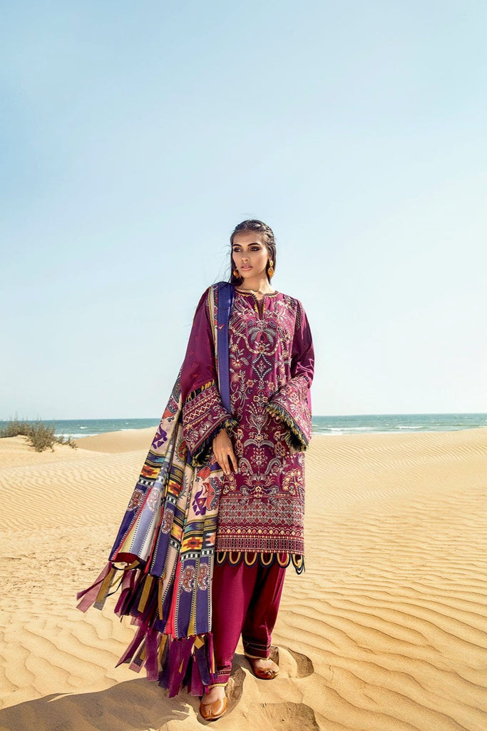 Baroque Khaddar Winter Collection – DARK LILAC