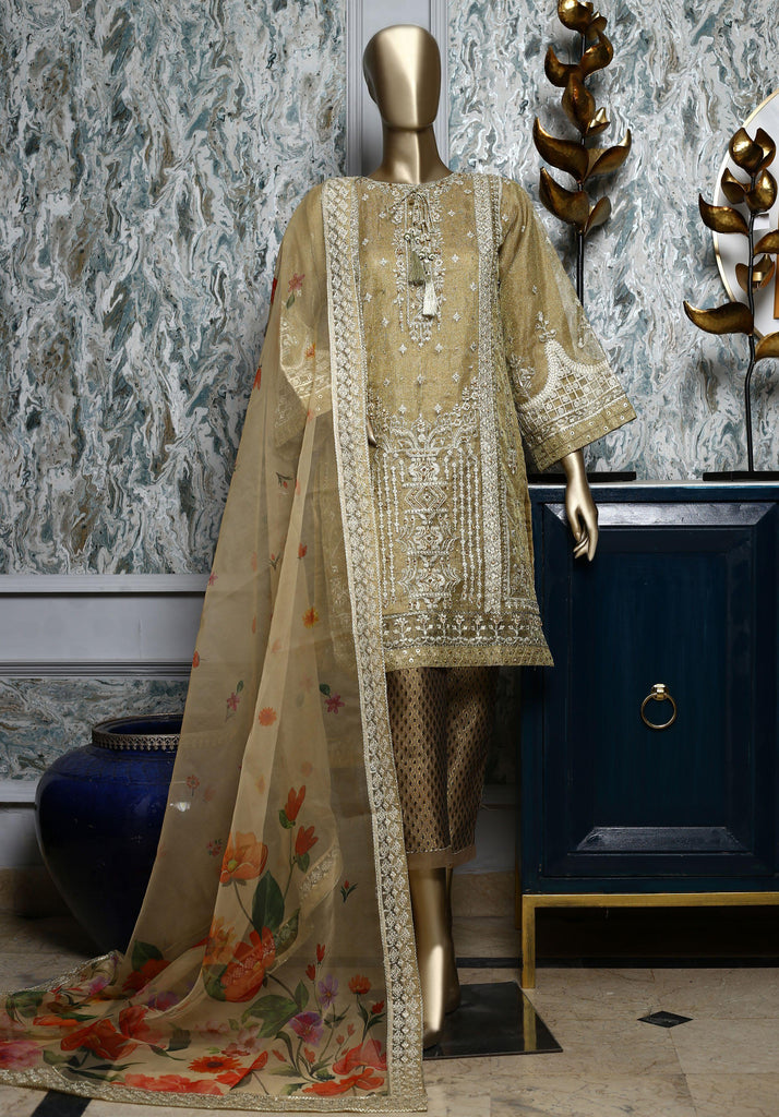 Bin Saeed · Stitched Formal Organza 2PC Collection – DN-3