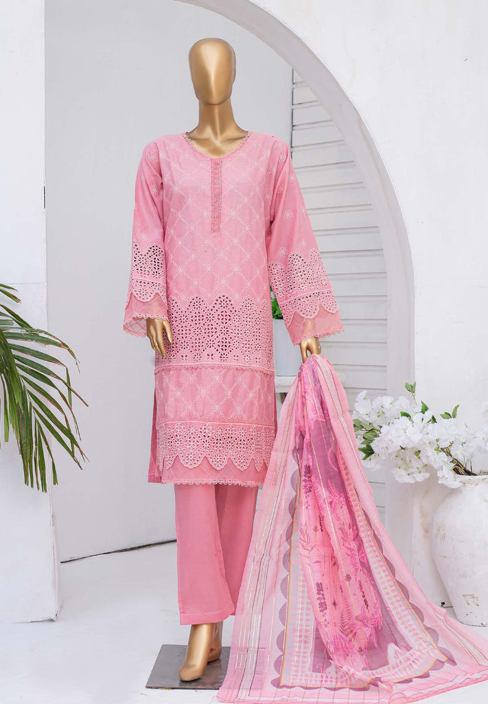 Bin Saeed Stitched Chikankari 3Pc Collection – DN-4