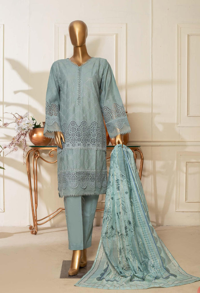 Bin Saeed Stitched Chikankari 3Pc Collection – DN-5