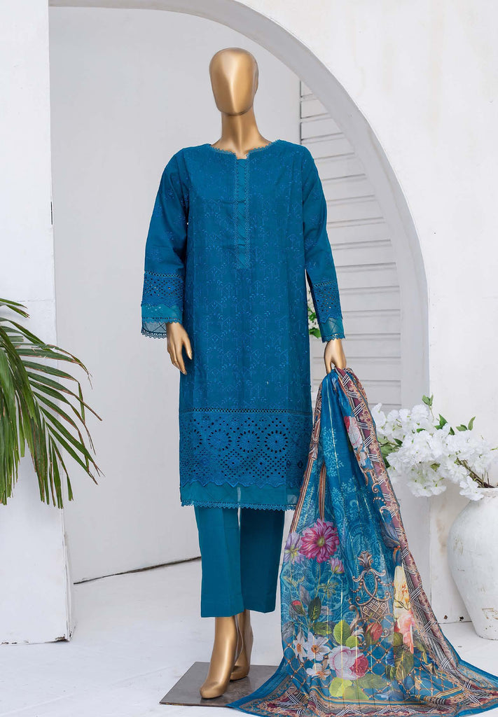 Bin Saeed Stitched Chikankari 3Pc Collection – DN-1