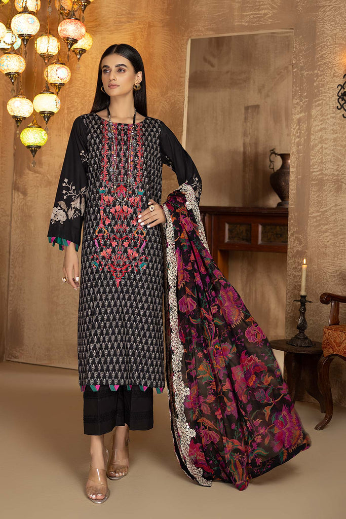 Charizma Aniiq – Embroidered Lawn Suit With Chiffon Dupatta AN22-06