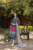 Charizma Combinations · Embroidered Lawn Suit With Embroidered Chiffon Dupatta – CCS-26