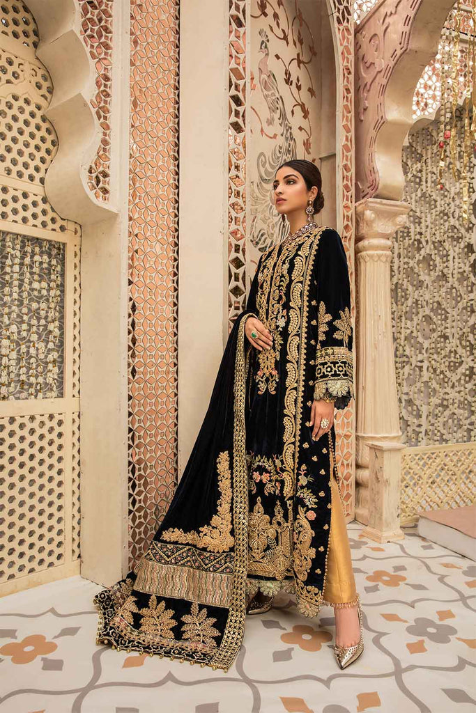 Crimson X Saira Shakira Wedding Collection – 3A - A Velvet Story - Cobalt
