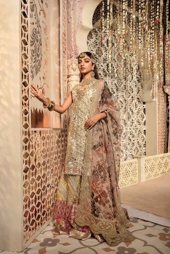 Crimson X Saira Shakira Wedding Collection – 5A - A CutWork Affair - Ivory