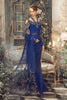 MARIA.B MBroidered Luxury Wedding Formals – Cobalt Blue BD-2704