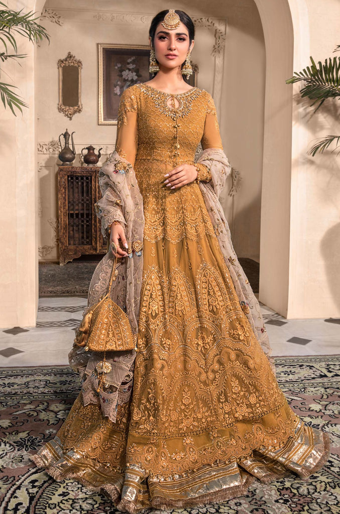 MARIA.B Mbroidered Heritage Collection 2023 – Mustard BD-2606
