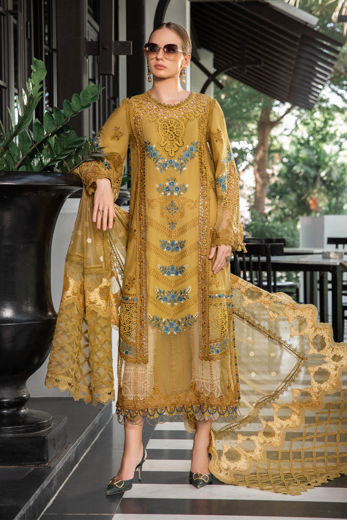MARIA.B Eid Luxury Lawn Collection – EL-23-06-Mustard