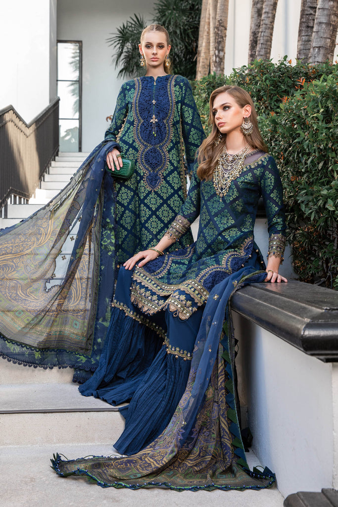 MARIA.B Eid Luxury Lawn Collection – EL-23-08-Blue