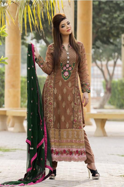 MTF Embroidered Chiffon Collection 2017 – Design 2