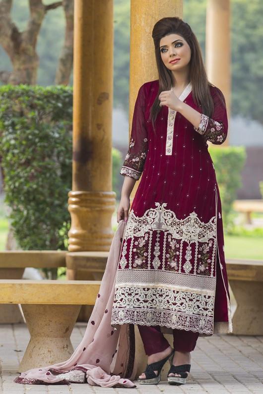 MTF Embroidered Chiffon Collection 2017 – Design 6