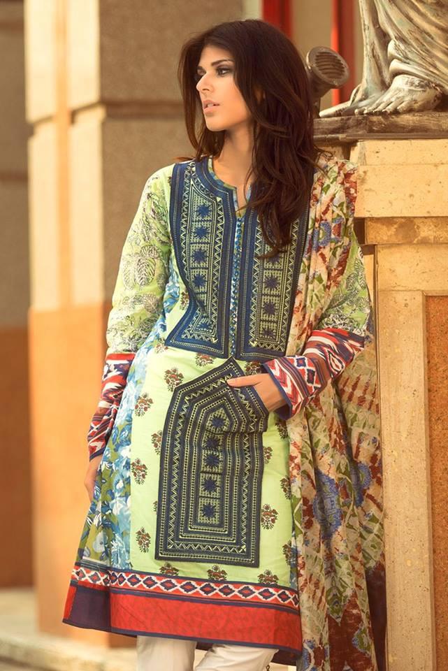 Zara Shahjahan Lawn Collection 2015 – Afghani - YourLibaas
 - 1