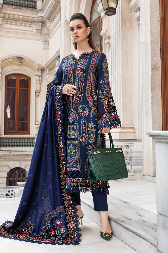 MARIA.B Linen Winter Collection – Navy Blue DL-1109