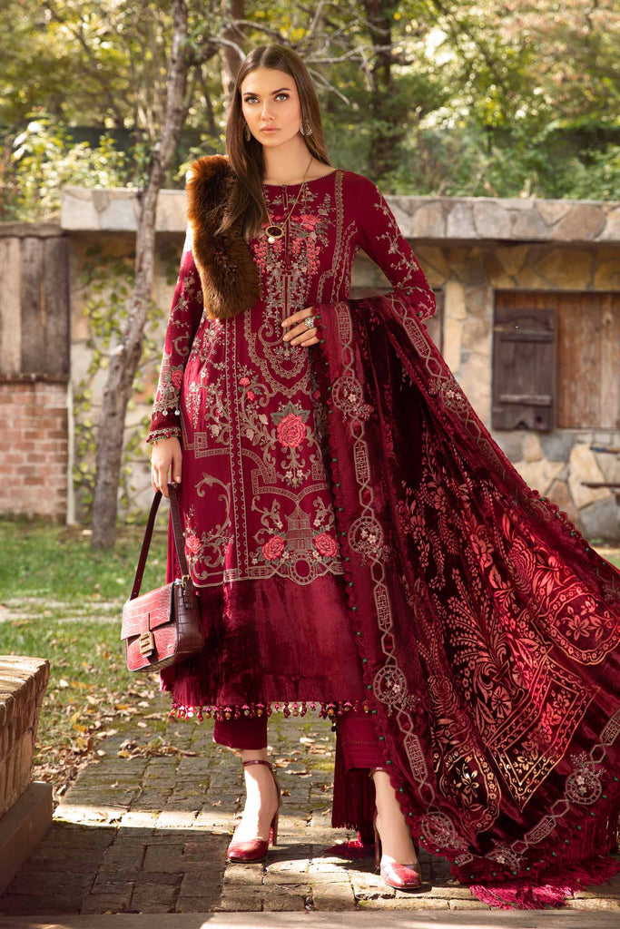 MARIA.B Linen Winter Collection – Deep Pink DL-1112