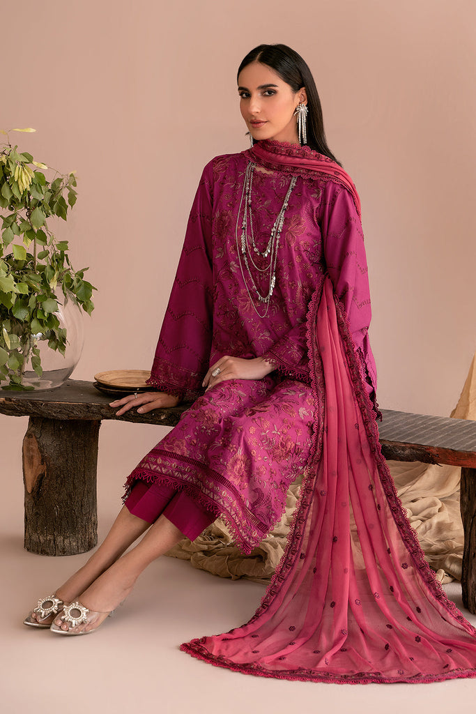 Zarif Festive Eid Lawn Collection – ZEA-02 FUCSHIA