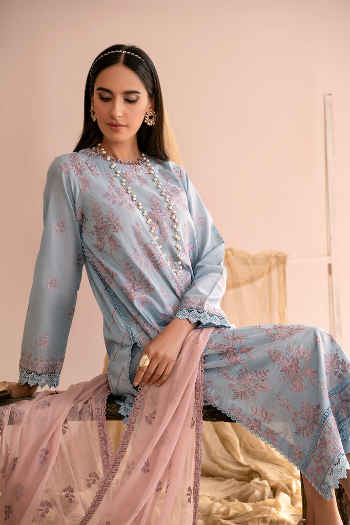 Zarif Festive Eid Lawn Collection – ZEA-07  HAILEY