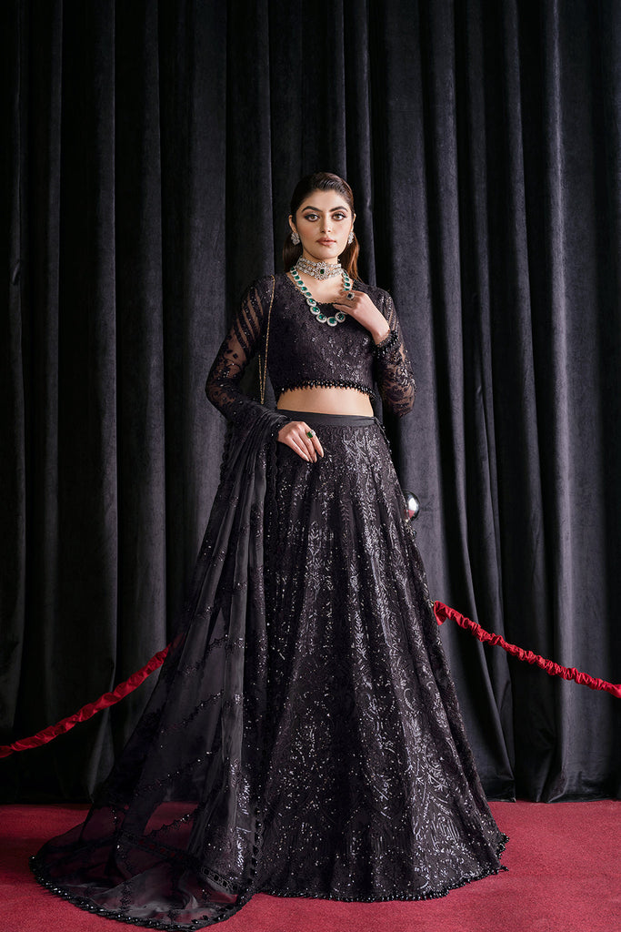 Afrozeh Starlet Luxury Formal Collection – Black Swan