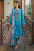 Zellbury Embroidered Shirt Shalwar Dupatta - Aqua Blue - Khaddar Suit - 0059