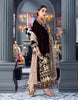 Emaan Adeel Makhmal Luxury Velvet Collection – Gold brown (MKH 4)