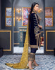 Emaan Adeel Makhmal Luxury Velvet Collection – Sapphire blue (MKH 8)