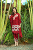 Rangreza Embroidered Chiffon Collection by Emaan Adeel – Fierce Crimson