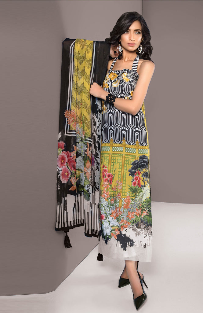 Sapphire Lawn Vol-3 Eid Edition 2017 – Floral Rush A