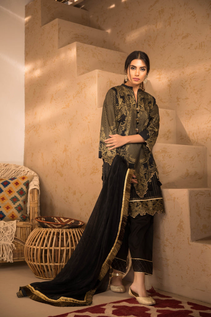Sapphire Naqsh Dar Lawn Eid Collection Vol-V – Gothic Scent B