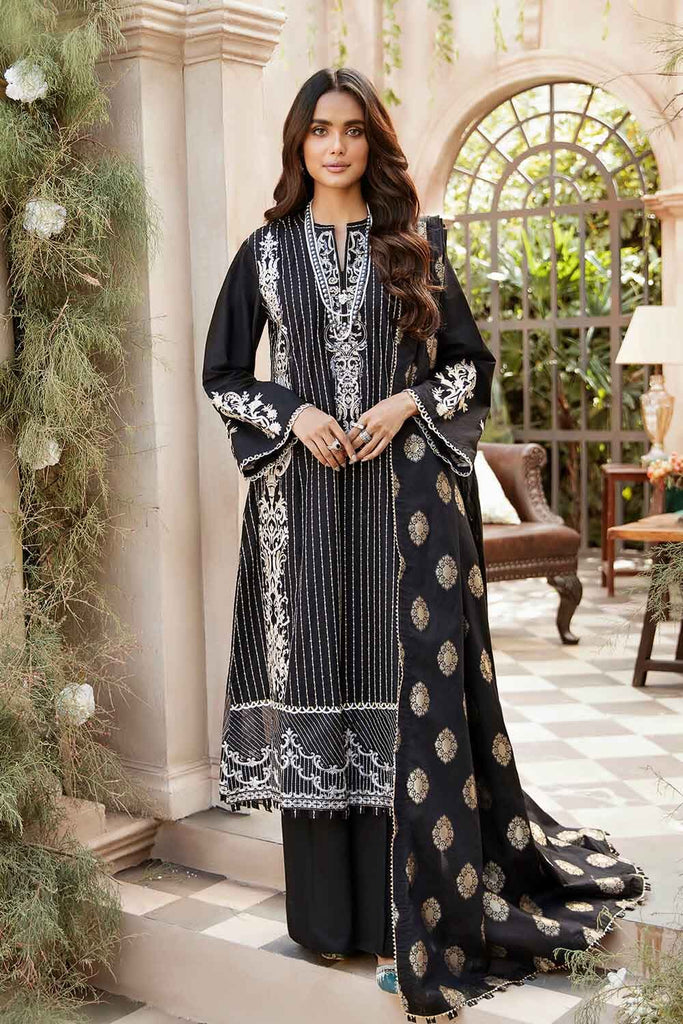 Gul Ahmed Eid Collection 2022 – Embroidered Luxury Cotton Suit with Jacquard Dupatta FE-22029