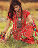 Gul Ahmed Gypsy Folk Lawn Collection - Red 3 PC Bamber Embroidered GL-04