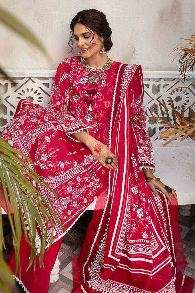 Gul Ahmed Nayaab Collection – 3PC Lacquer Printed Lawn Suit DB-22005 A
