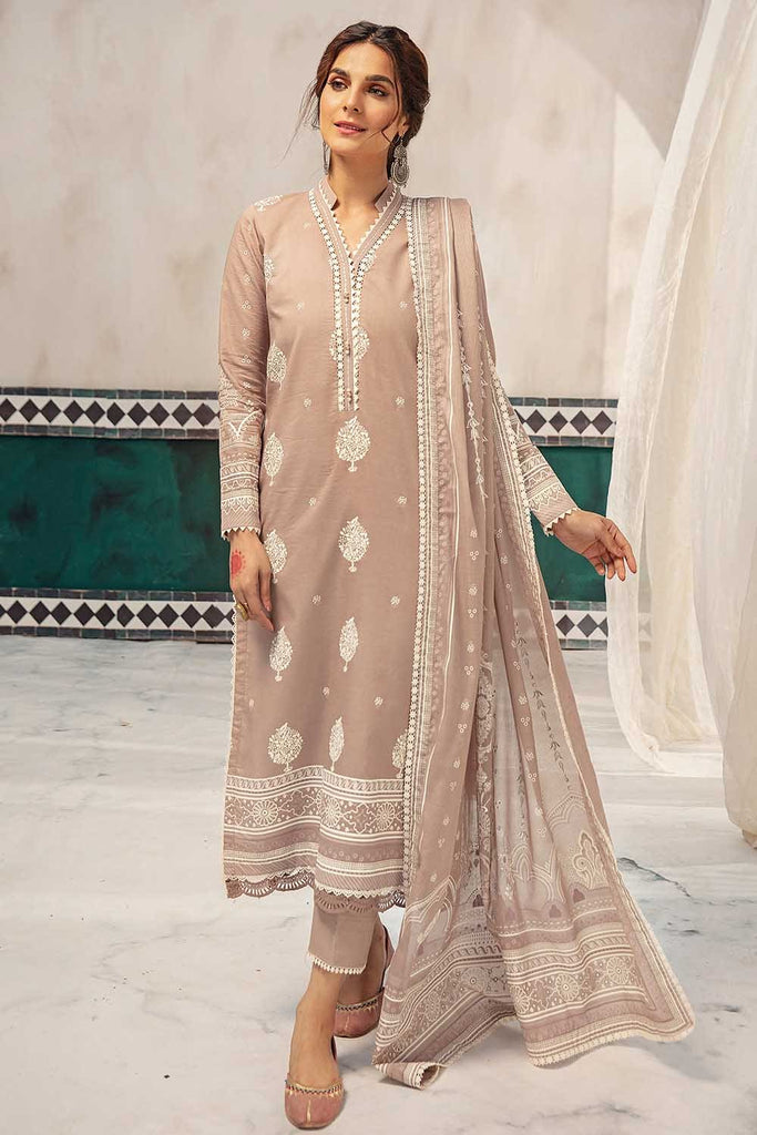 Gul Ahmed Nayaab Collection – 3PC Lacquer Printed Lawn Suit DB-22009 A