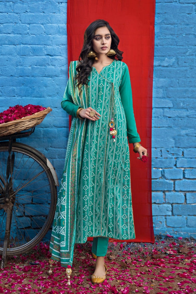 Gul Ahmed Summer 2022 · Chunri Collection – 3PC Chunri Embroidered Lawn Suit CL-22116
